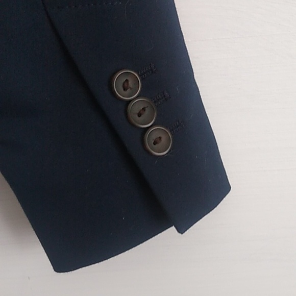 Zara Basic Womens Navy Blue Blazer size Small Single Button like new - Picture 5 of 14